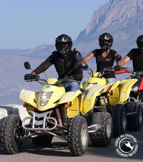 Driving a Quad ATV in Benidorm