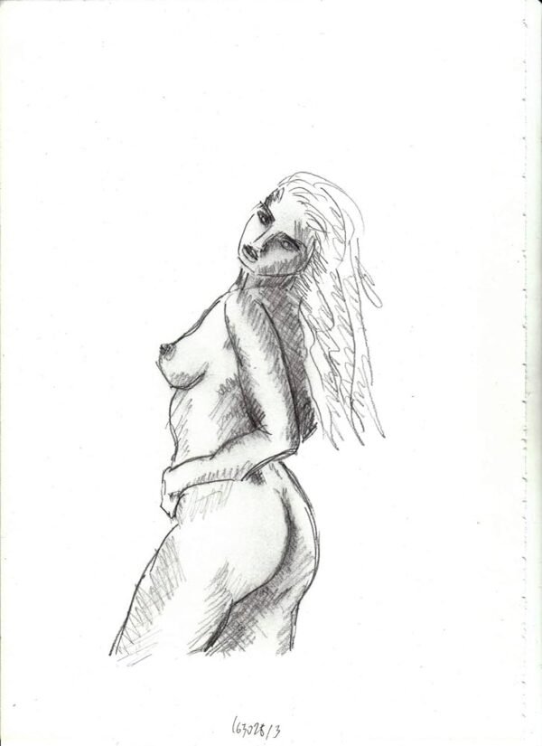 Benidorm nude model drawing