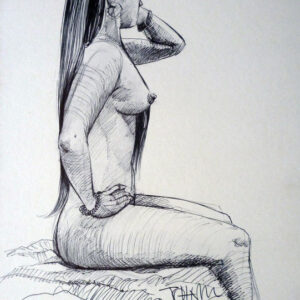 Drawing of Nude Model